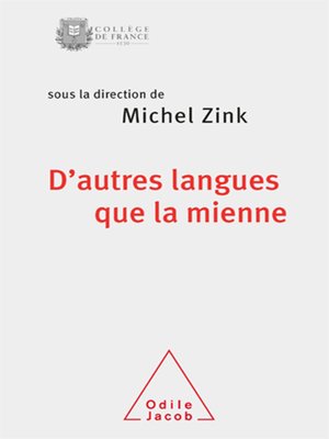 cover image of D'autres langues que la mienne